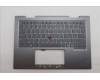 Lenovo 5M11R39416 C-Cover with keyboard, USA English, Luna Grey, FingerPrint Reader, WWAN, US