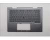 Lenovo 5M11R39418 C-Cover with keyboard, Estonian, Luna Grey, FingerPrint Reader, WWAN, UK