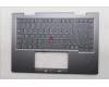 Lenovo 5M11R39512 C-Cover with keyboard, Icelandic, Luna Grey, FingerPrint Reader, WWAN, UK