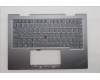 Lenovo 5M11R91527 C-Cover with keyboard, Russian, Grey, Backlight, FingerPrint Reader, WWAN, US