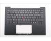 Lenovo 5M11S09550 C-Cover with keyboard, French, Black, Backlight, US