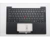Lenovo 5M11S15603 C-Cover with keyboard, Greek, Black, Backlight, US