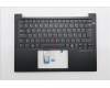Lenovo 5M11S26912 C-Cover with keyboard, Icelandic, Black, Backlight, UK