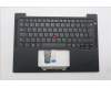 Lenovo 5M11S16245 C-Cover with keyboard, Nordic, Black, Backlight, UK