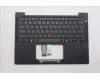 Lenovo 5M11S16193 C-Cover with keyboard, US English Euro, Black, Backlight, US