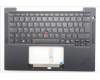 Lenovo 5M11U12147 C-Cover with keyboard, German, Black, Backlight, NFC, UK