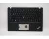 Lenovo 02HM289 C-Abdeckung mit Tastatur, Isl&auml;ndisch, Schwarz, Hintergrundbeleuchtung, Fingerabdruck