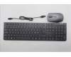 Lenovo 5KM0U88198 AI Keyboard_Mouse, Wireless, Nordic, Storm Grey