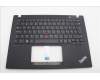 Lenovo 5M11L93042 C-Cover with keyboard, Norwegian, Black, Backlight, WWAN, UK