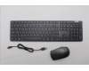 Lenovo 5KM0U88181 AI Keyboard_Mouse, Wireless, Hebrew, Storm Grey