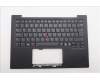 Lenovo 5M11Q56045 C-Cover with keyboard, Danish, Deep Black, FingerPrint Reader, WWAN, UK