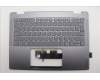 Lenovo 5CB1R61277 C-Cover with keyboard, Arabic, Luna Grey, Non-FingerPrint, Puresight Logo, US
