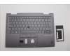 Lenovo 5M11H62239 C-Cover with keyboard, Danish, Grey, Backlight, Fingerprint, UK