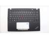 Lenovo 5M11H94373 C-Cover with keyboard, Czech Slovakian, Black, Backlight, UK