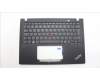 Lenovo 5M11H94427 C-Cover with keyboard, Norwegian, Black, Backlight, UK