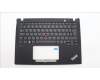 Lenovo 5M11H94481 C-Cover with keyboard, Bulgarian, Black, Backlight, WWAN, UK