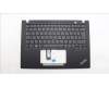 Lenovo 5M11L59375 C-Cover with keyboard, Norwegian, Black, Backlight, UK