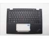 Lenovo 5M11L64274 C-Cover with keyboard, Spanish, Black, Backlight, WWAN, UK