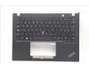 Lenovo 5M11L85801 C-Cover with keyboard, Spanish, Black, UK