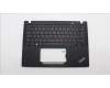 Lenovo 5M11L86046 C-Cover with keyboard, Switzerland, Black, Backlight, UK