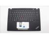 Lenovo 5M11L92864 C-Cover with keyboard, Hungarian, Black, Backlight, UK