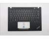 Lenovo 5M11L92958 C-Cover with keyboard, Belgian, Black, Backlight, WWAN, UK
