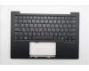 Lenovo 5M11N61095 C-Cover with keyboard, Hebrew, Deep Black, FingerPrint Reader, WLAN, US