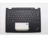 Lenovo 5M11N89835 C-Cover with keyboard, Belgian, Black, Backlight, UK
