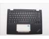 Lenovo 5M11N89850 C-Cover with keyboard, Danish, Black, Backlight, UK