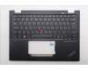 Lenovo 5M11N89857 C-Cover with keyboard, Estonian, Black, Backlight, UK
