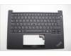 Lenovo 5M11N94203 C-Cover with keyboard, Norwegian, Black, Backlight, UK