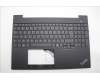 Lenovo 5M11N96538 C-Cover with keyboard, French, Black, US
