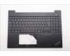 Lenovo 5M11N96558 C-Cover with keyboard, Portuguese, Black, UK