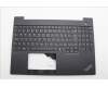 Lenovo 5M11N99165 C-Cover with keyboard, Norwegian, Black, Backlight, UK