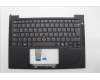Lenovo 5M11N99462 C-Cover with keyboard, Spanish LA, Black, Backlight, UK