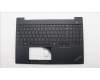 Lenovo 5M11N99850 C-Cover with keyboard, Belgian, Black, Backlight, UK