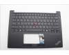 Lenovo 5M11P32565 C-Cover with keyboard, Ukraine, Black, Backlight, US