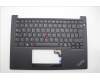 Lenovo 5M11N99987 C-Cover with keyboard, Italian, Black, UK