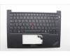 Lenovo 5M11P32387 C-Cover with keyboard, Italian, Black, Backlight, UK