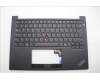 Lenovo 5M11P32404 C-Cover with keyboard, Portuguese, Black, Backlight, UK