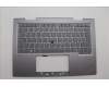 Lenovo 5M11P35018 C-Cover with keyboard, Norwegian, Luna Grey, Fingerprint, WLAN, UK