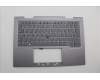 Lenovo 5M11P35041 C-Cover with keyboard, Estonian, Luna Grey, Fingerprint, WWAN, UK