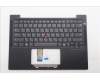 Lenovo 5M11Q53808 C-Cover with keyboard, Hebrew, Black, Backlight, US
