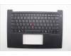 Lenovo 5M11Q60603 C-Cover with keyboard, US English Euro, Black, Backlight, US