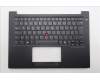 Lenovo 5M11Q60823 C-Cover with keyboard, Italian, Black, Backlight, UK