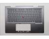 Lenovo 5M11R38950 C-Cover with keyboard, Icelandic, Luna Grey, FingerPrint Reader, WLAN, UK
