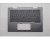 Lenovo 5M11R39453 C-Cover with keyboard, Russian, Luna Grey, FingerPrint Reader, WWAN, US