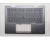 Lenovo 5M11R39489 C-Cover with keyboard, Czech Slovakian, Luna Grey, FingerPrint Reader, WWAN, UK