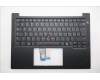 Lenovo 5M11S09974 C-Cover with keyboard, French, Black, Backlight, US