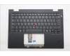 Lenovo 5M11S15865 C-Cover with keyboard, Belgian, Black, Backlight, UK